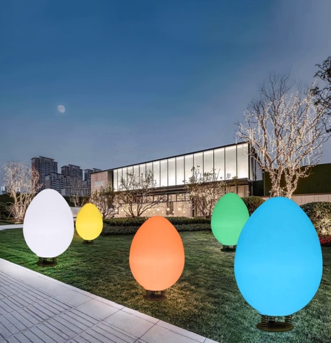 Светильник Яйцо 43х80 питание от 220В, RGB