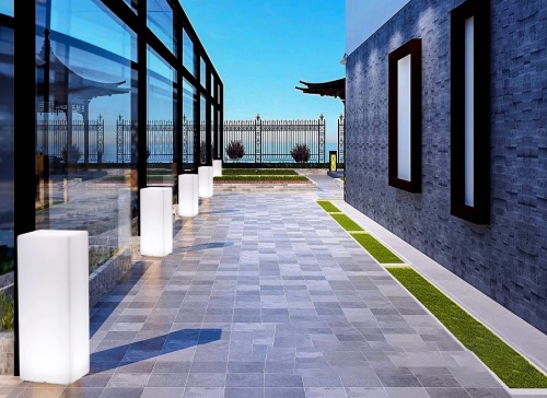 Светильник Колонна 30х50 питание от АКБ, RGB