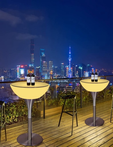 Комплект светящейся мебели Стол+2 стула V2