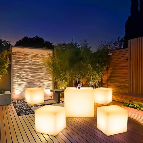 Светильник Куб 50 с питанием от АКБ, RGB