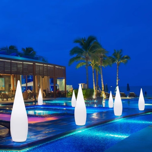 Светильник Капля 45х150 питание от220, RGB